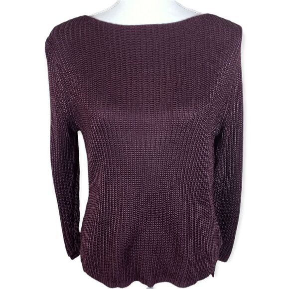 JOHN PAUL RICHARDS PURPLE SWEATER SZ.M EUC - Picture 1 of 6
